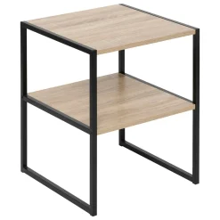 Mesa de cabeceira em mdf e metal ALIAJ