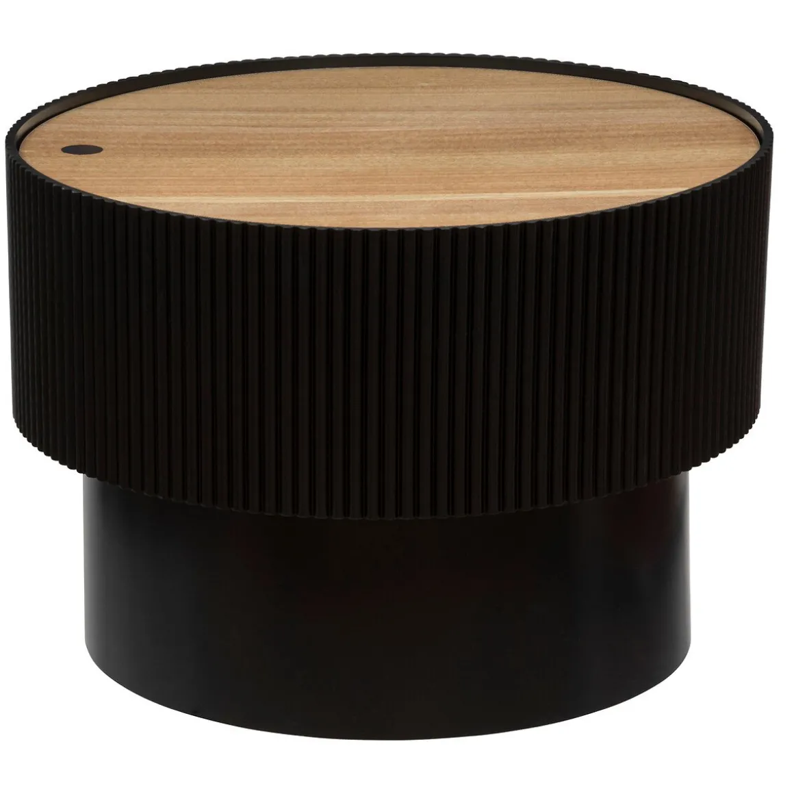 Mesa de centro ENOLA preta 38x55cm