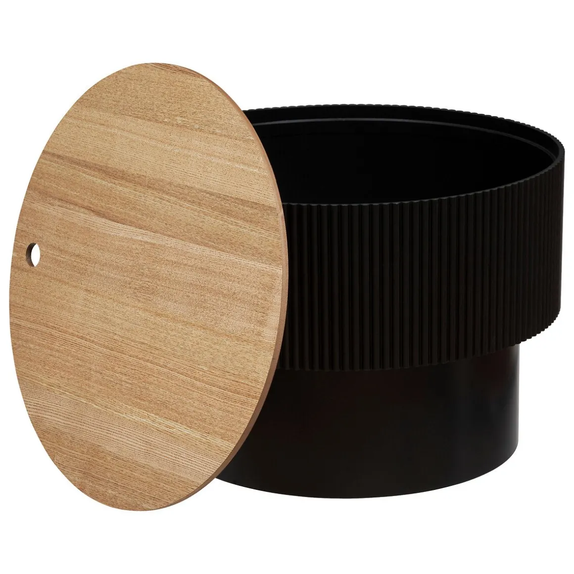 Mesa de centro ENOLA preta 38x55cm