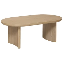 Mesa de centro LOUSADA bege em madeira acácia 110cm