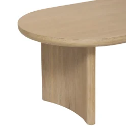 Mesa de centro LOUSADA bege em madeira acácia 110cm