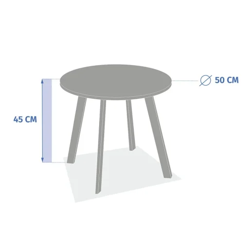 Mesa de centro SAONA verde 50cm