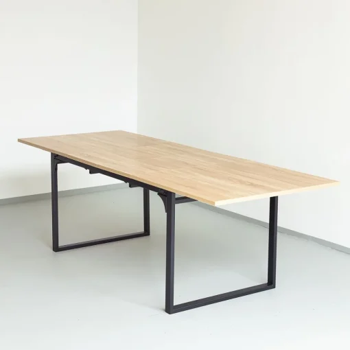 Mesa de jantar ALIAJ extensível em mdf e metal