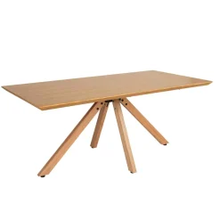 Mesa De Jantar Ravena Bege Em MDF