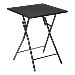 Mesa dobrável de 2 lugares em preto