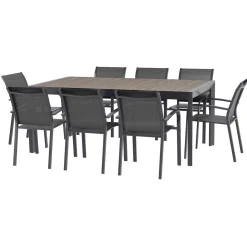 Mesa extensível automática ÉVASION seigle e graphite 214-274cm