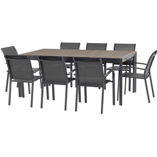 Mesa extensível automática ÉVASION seigle e graphite 214-274cm