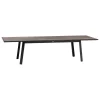 Mesa extensível com 12 lugares PAVANE cinza escuro