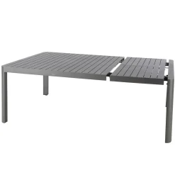 Mesa extensível PARADIZE cinza 10 lugares