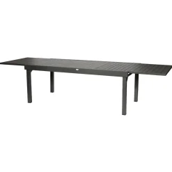 Mesa extensível PIAZZA cinza escuro 200/320cm