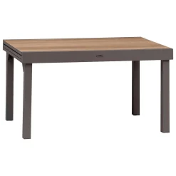Mesa extensível PIAZZA tonka em alumínio 135-270cm