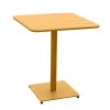 Mesa quadrada PUKHET amarela em metal