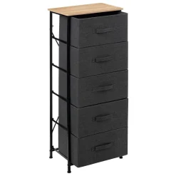 Móvel de arrumação TISSA alto cinza escuro 114cm