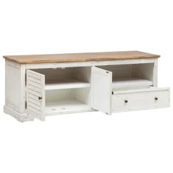Móvel para tv com 2 portas e 1 gaveta OLBIA branco