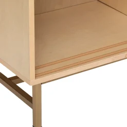 Móvel tv com 1 porta LE COLLECTIONNEUR bege 140cm