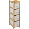 Móvel wc TIDY BOX em bambu com 4 gavetas