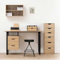 Organizador bava com 3 gavetas em bambu