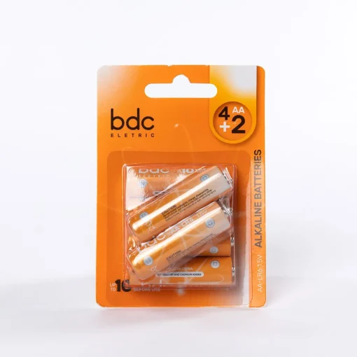 Pilha alcalina blister bdc lr06 4+2