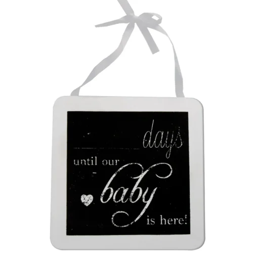 Placa COUNTIG DAYS branca 33,2x20cm