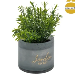 Planta suculenta TAYLI de vidro 18cm