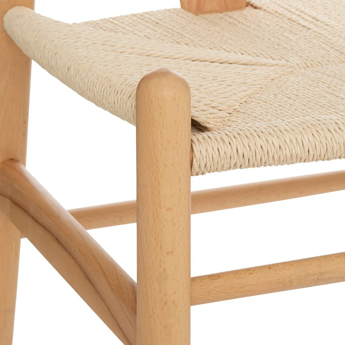 Poltrona PRIAM bege em madeira