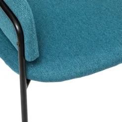 Poltrona SIRON azul claro em veludo