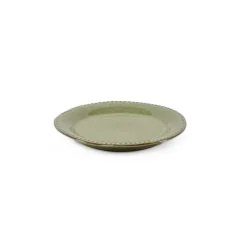 Prato de sobremesa CAPRI verde em cerâmica 20cm