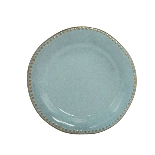 Prato de sobremesa CAPRI azul em cerâmica 20cm