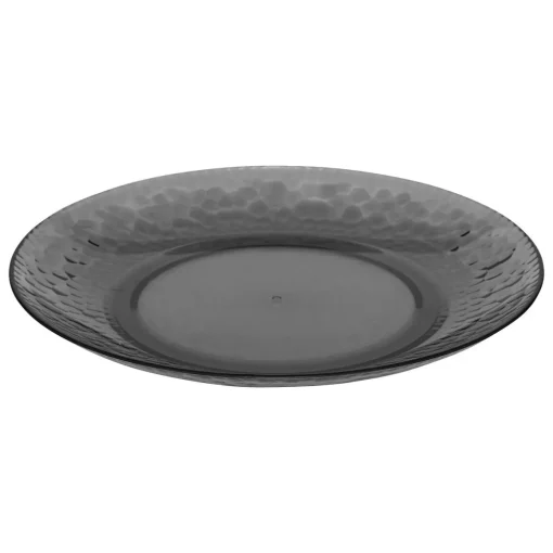Prato de sobremesa ESTIVA 20cm cinza em poliestireno