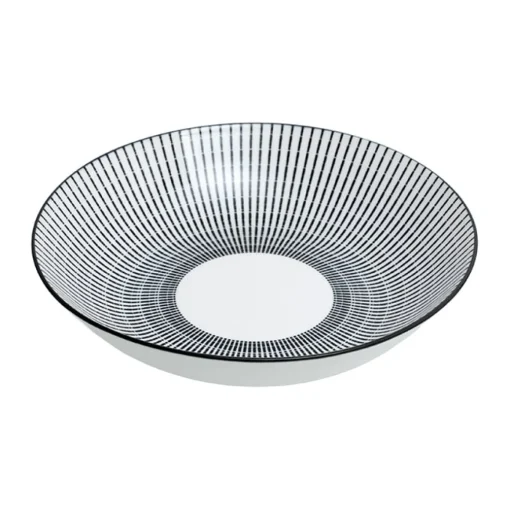 Prato de sopa 20,5cm LUNIS preto
