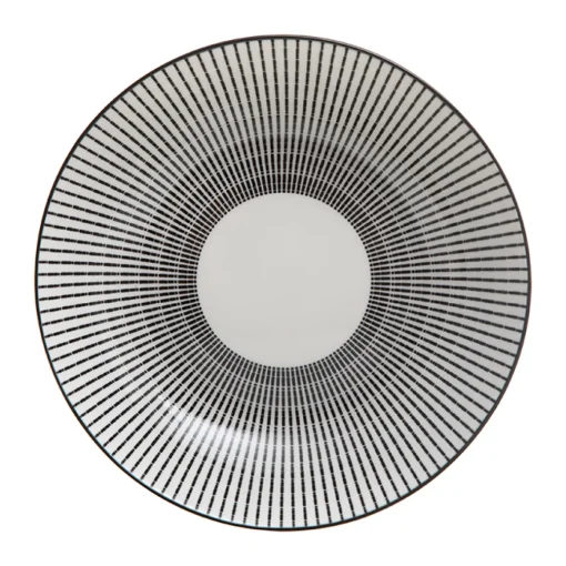 Prato de sopa 20,5cm LUNIS preto