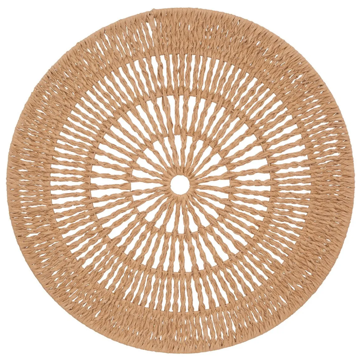 Prato decorativo em corda bege SEA VIEW 76cm