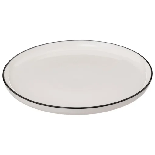 Prato raso ALIX branco em porcelana 27cm