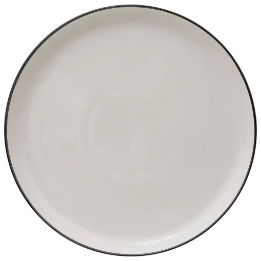 Prato raso ALIX branco em porcelana 27cm