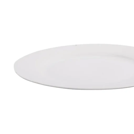 Prato raso GIZ branco em cerâmica 27cm