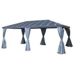Pérgola Belize Cinza Graphite 6x3,6M