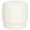 Pufe AMEA branco 40x39cm
