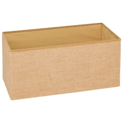 Pufe duplo MIXMODUL efeito juta em mdf 38x76cm