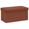 Pufe duplo TESS terracota 38x76cm