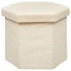 Pufe hexaonal JAIKO branco
