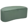 Pufe MALONE verde de veludo 98cm