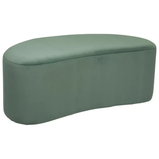 Pufe MALONE verde de veludo 98cm