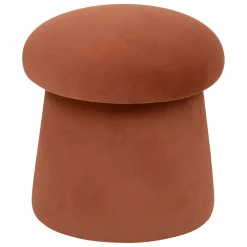 Pufe NOA terracota em veludo 40x37cm