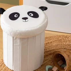 Pufe panda com arrumação