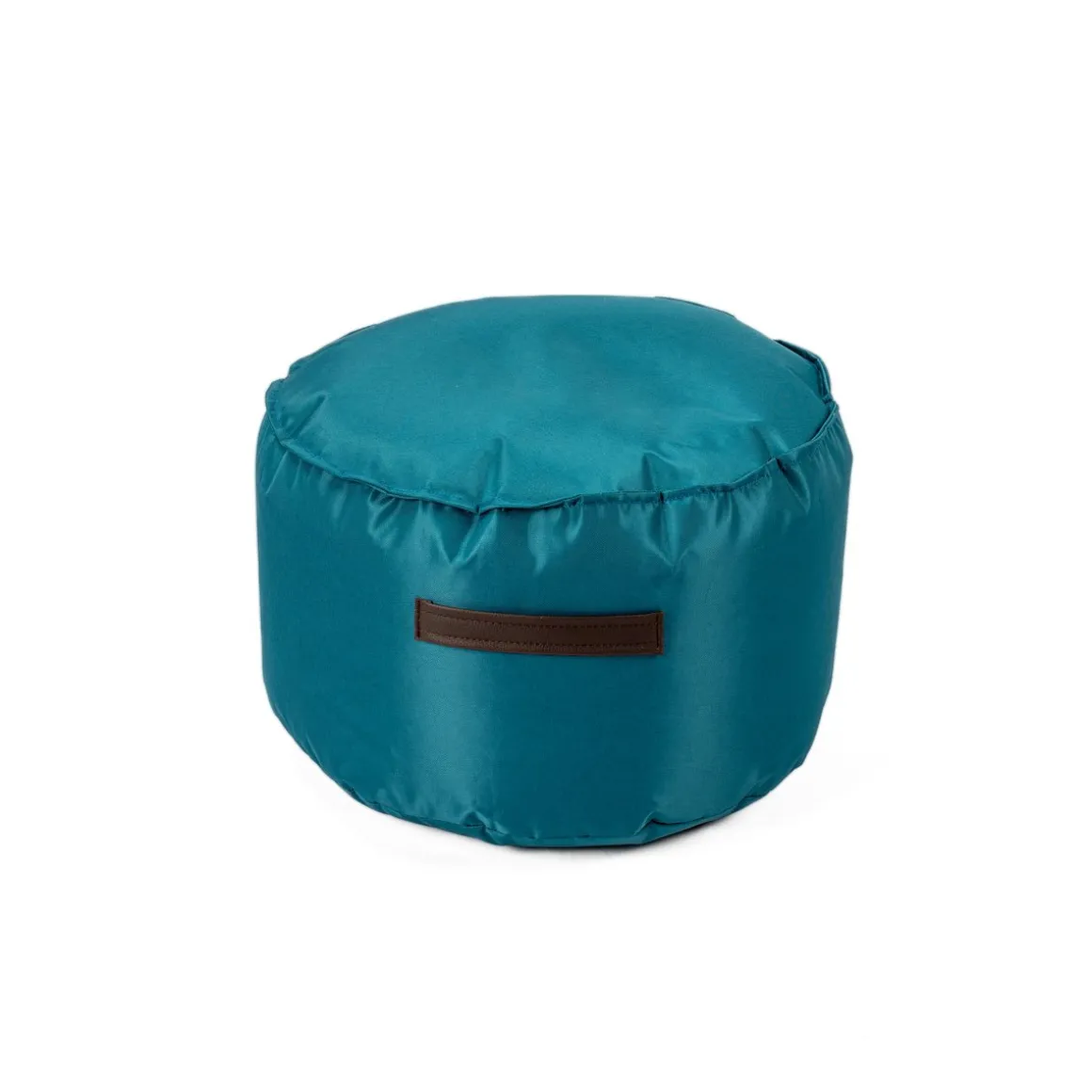 Pufe redondo impermeável azul 35x60cm