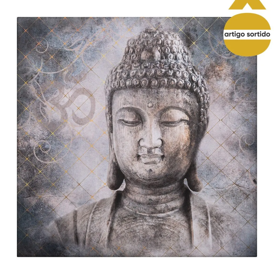Quadro decorativo buda 38x38cm