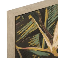 Quadro decorativo com imagem folhas