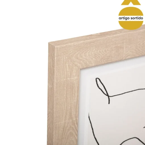 Quadro decorativo faces 70x50cm