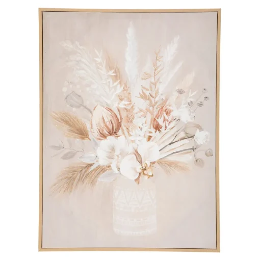 Quadro decorativo jarras com flores TIDA