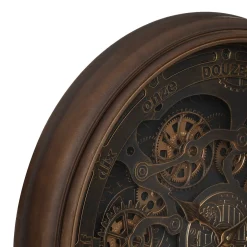 Relógio de parede alban meca castanho 76cm